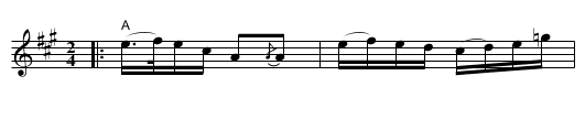 Marsch efter Berg - staff notation
