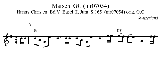 Marsch  GC (mr07054) - staff notation
