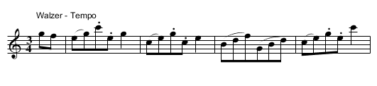 Marsch - Walzer - staff notation