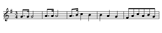 Marshal Saxe’s Minuet - staff notation