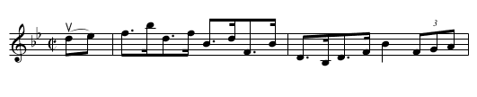 MARSHALL HILL'S -- HORNPIPE - staff notation