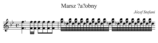 Marsz ?a?obny - staff notation