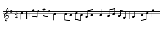 Mårten Häggs Vals - staff notation