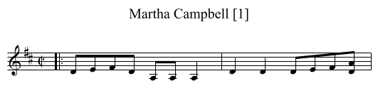 Martha Campbell [1] - staff notation