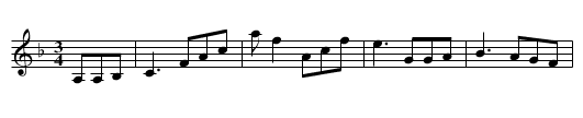 Martha's Waltz - staff notation