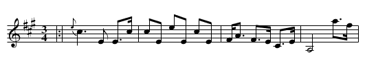 Martin Byrne's Waltz (A) - staff notation