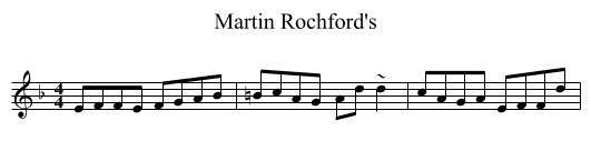 Martin Rochford's - staff notation