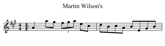 Martin Wilson's - staff notation
