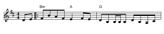 Martin Wynne's Reel - staff notation