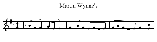 Martin Wynne's - staff notation