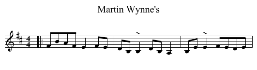 Martin Wynne's - staff notation