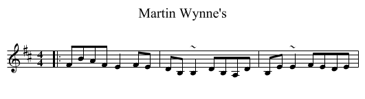 Martin Wynne's - staff notation