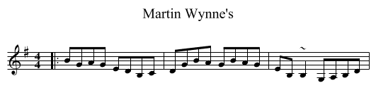 Martin Wynne's - staff notation