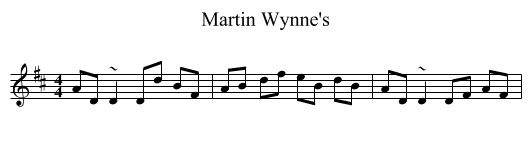 Martin Wynne's - staff notation