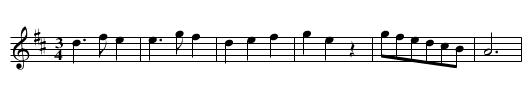 Martini's Minuet. TWC.267 - staff notation