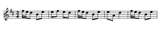 Martin's, Biddy - staff notation