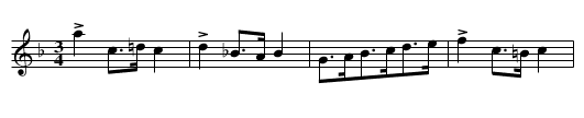Mårtis-Johans Mazurka - staff notation