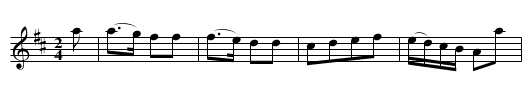 Martorbe, La. - staff notation