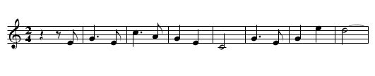 Mary Ann - staff notation