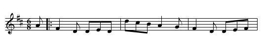 Mary Bain's Wedding - staff notation