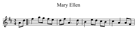Mary Ellen - staff notation