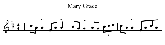 Mary Grace - staff notation