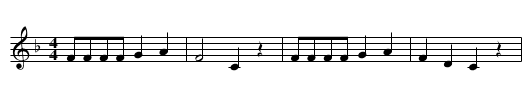 Mary Had a Baby - staff notation