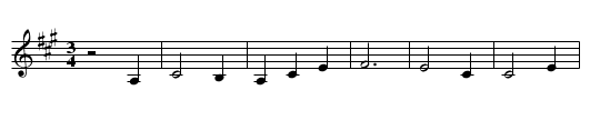Mary Hamilton - staff notation