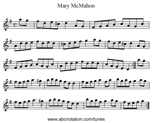 Mary McMahon - staff notation
