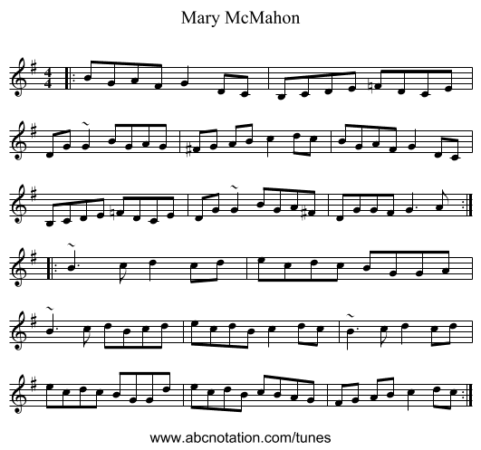 Mary McMahon - staff notation