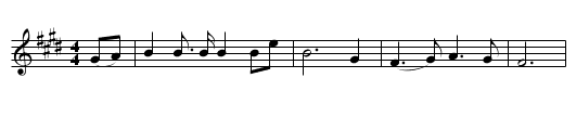 Mary Mild - staff notation