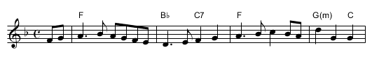 Mary Morison - staff notation