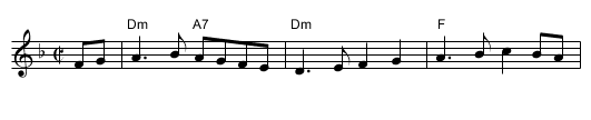 Mary Morison - staff notation