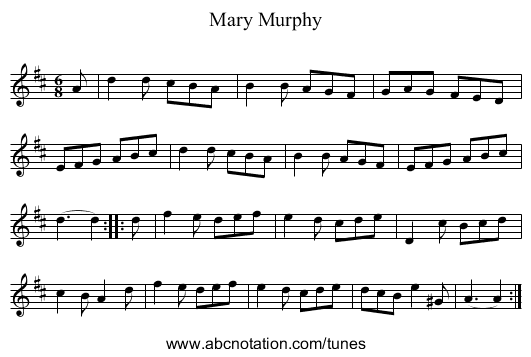 Mary Murphy - staff notation