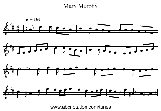 Mary Murphy - staff notation