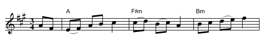 Mary Murray's Mazurka - staff notation