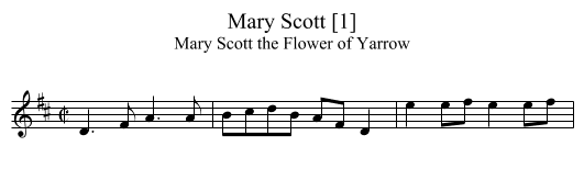 Mary Scott [1] - staff notation