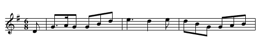 Mary the Miller - staff notation