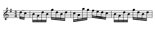 MARYLAND HORNPIPE - staff notation