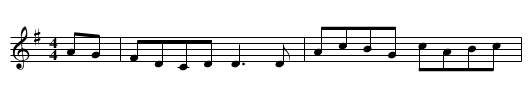 Mary's Favorite - staff notation