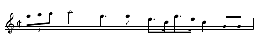 Massachusetts March - staff notation