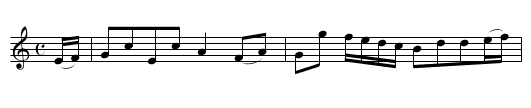 Master F. Sitwell's Reel - staff notation
