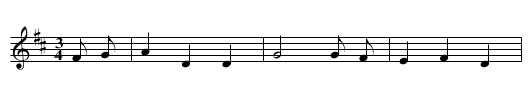 Master Kilby - staff notation