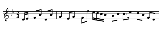 Master Sewell - staff notation