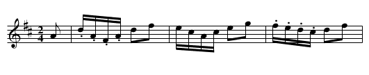 Matelotte - staff notation