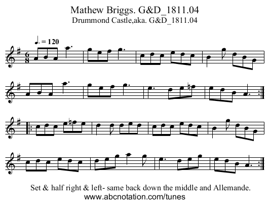 Mathew Briggs. G&D_1811.04 - staff notation