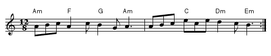 Maturin-Maturine (bal) - staff notation