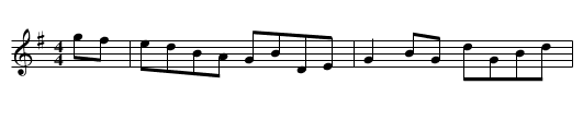 Maud Millar - 4th setting - staff notation