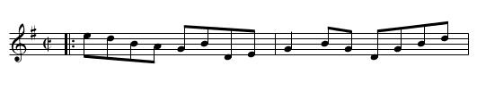 Maud Miller's - staff notation