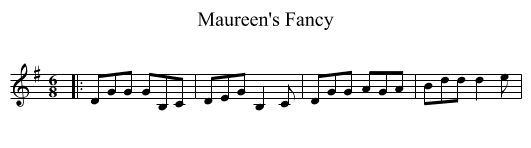 Maureen's Fancy - staff notation